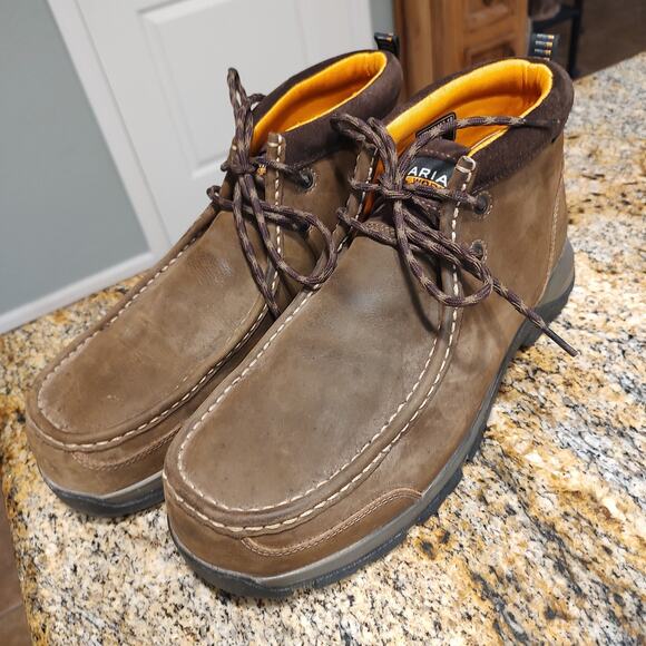 Ariat Brown Composite Toe Work Boots Size 11EE SKU 10024954 - Picture 2 of 12